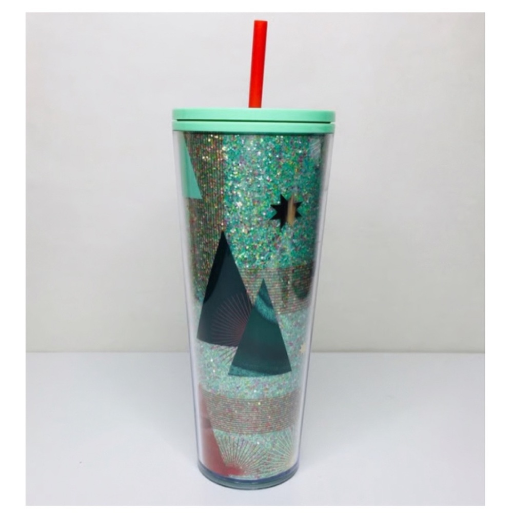 NEW Starbucks Glitter Christmas Tree Tumbler
